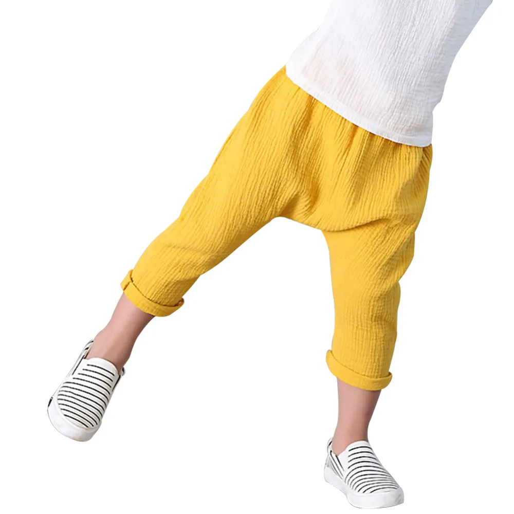 Summer Yellow Linen Toddler Dress