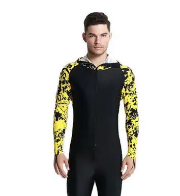 SBART купальный костюм для дайвинга мужские колготки для ног с капюшоном мокрый водолазный костюм Upf50+ темно-синий рыболовный костюм из лайкры для мужчин плюс размер 4XL горячий N