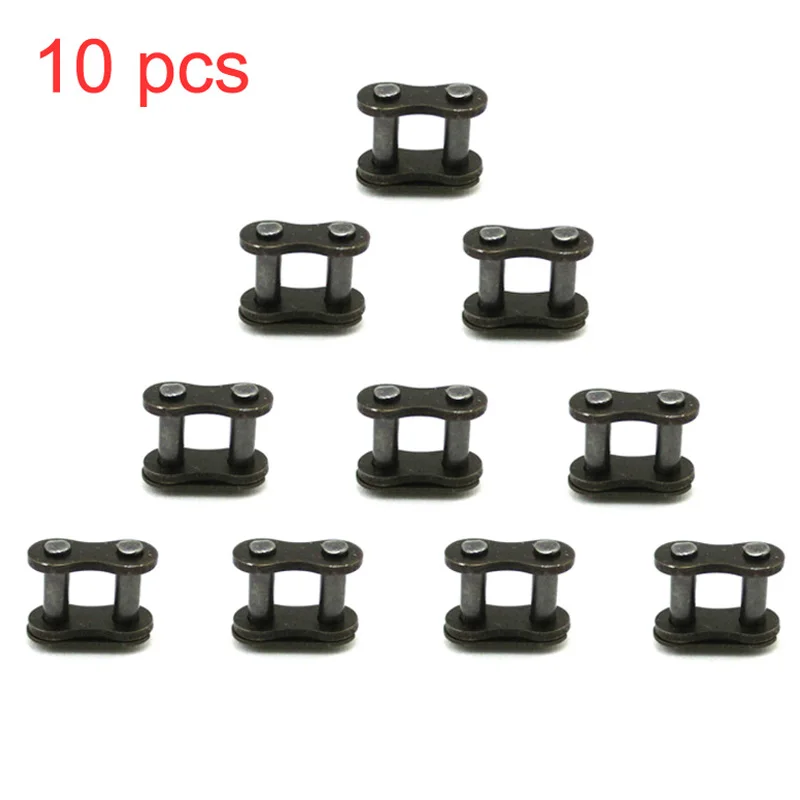 10pcs 25H Chain Spare Master Link For 2 Stroke 33cc 43cc 47cc 49cc Mini Moto Kids Gas E Scooter ATV Quad Mini Dirt Pocket Bike