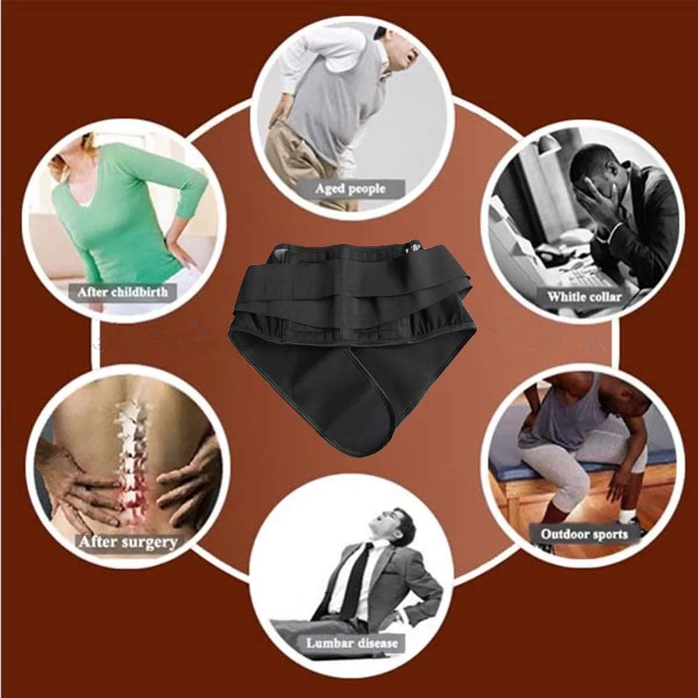Ортопедический медицинский корсет поясничная поддержка спины бандаж поддержка пояса для мужчин 20 шт. Магниты Массажер защита талии Магнитная терапия