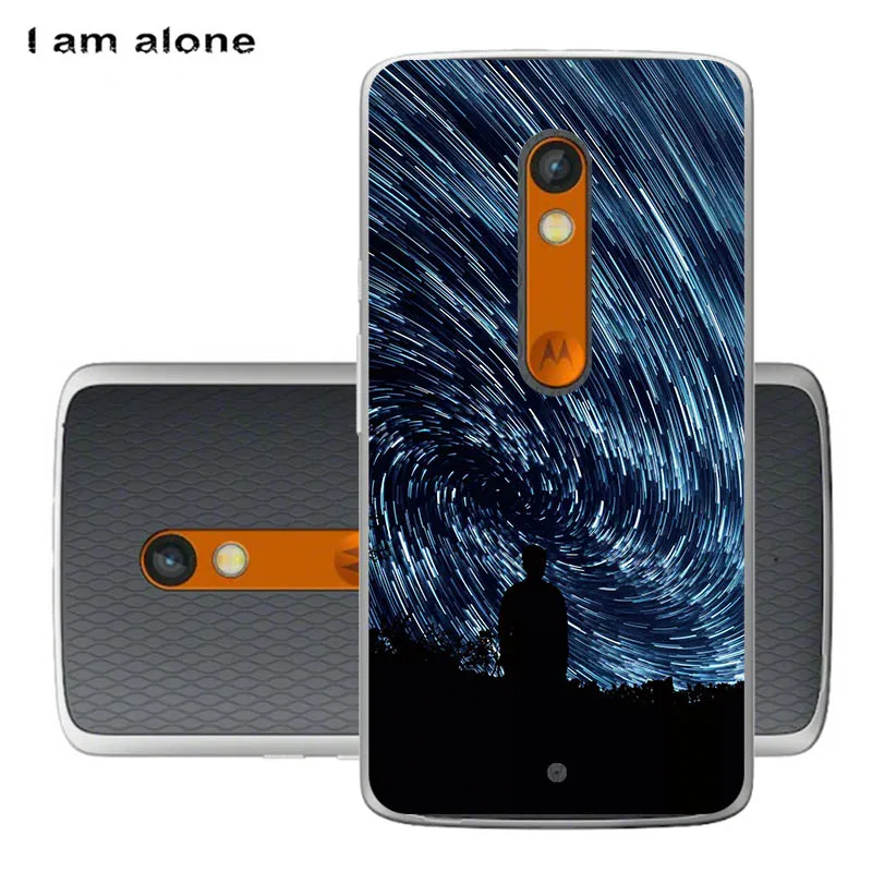 Чехлы для телефонов I am alone для Motorola Moto X Play, 5,5 дюймов, жесткий пластиковый мобильный Модный чехол с рисунком для Moto X Play - Цвет: PC U33