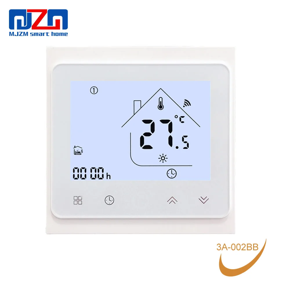 MJZM 3A-002-WiFi термостат контроль температуры Лер для водяного пола с подогревом Alexa Google Home контроль термостата регулятор