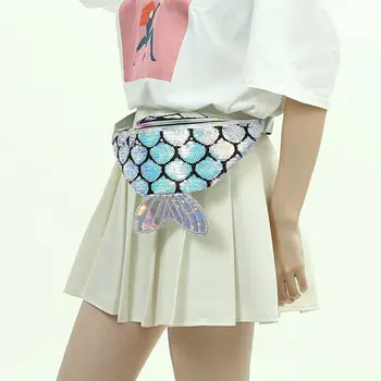 

2019 New Women's Waist Bag Bling Sequin Shiny Belt Fashion Paillette Crossbody Gift Popualr