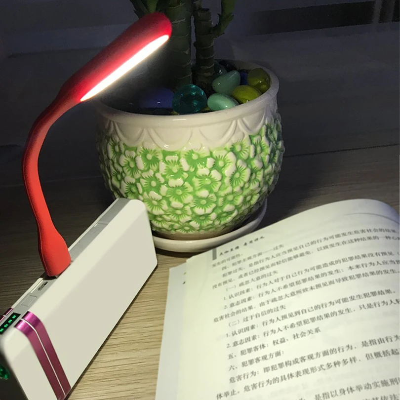 Aimkeeg USB мини портативный светодиодный светильник 5 в 1,2 Вт супер яркий книжный светильник Гибкая Складная лампа для чтения компьютер ноутбук USB светильник