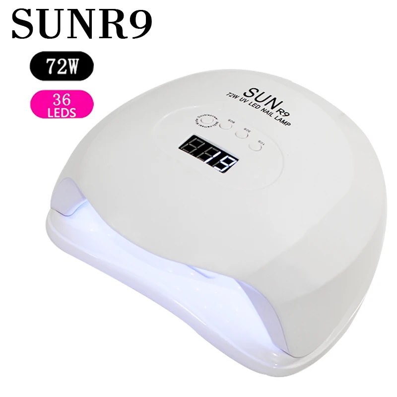 24/72/80W LED 2In UV LED Nail Lamp Infrared induction 10/30/60/99s with Nail Duct Suction 2 Fan Vacuum Cleaner For Manicure Tool