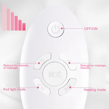 

Electric Infrared Breast Massager Wireless Remote Control Breast Heated Massage JS88