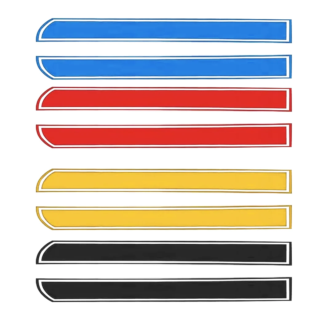 2 Pieces Universal Car Racing Stripe Vinyl Pinstripe Decals Stickers Vehicle Front Engine Hood Cover Vinyl Sticker Stripes