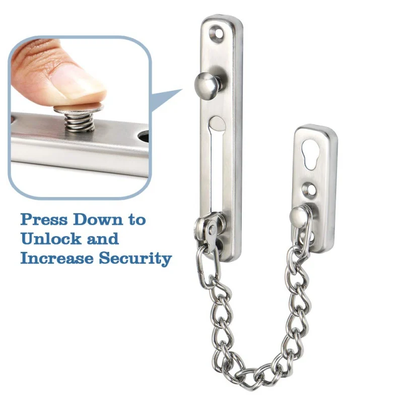 Stainless Steel Anti-Theft Chain Thickened Door Chain Buckle Door Chain Hotel Door Bolt