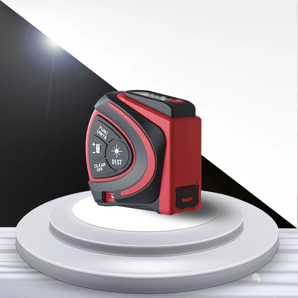 Laser Digital Tape Measure 30M Range Finder With 5M Measuring Tape LED Backlight m/in/ft Laser Distance Meter USB charging
