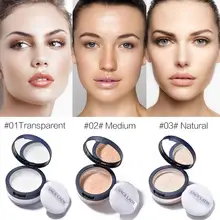 Рассыпчатая пудра для лица Гладкий стойкий Макияж Pro Водонепроницаемый контроль масла фиксирующая пудра матовая отделка прозрачный компактный косметический