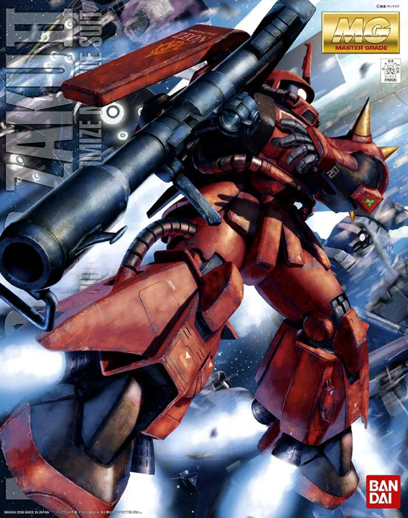 Bandai Gundam MG 1/100 MS 06R 2 ZAKU II 0 мобильный костюм сборки модель Наборы фигурки