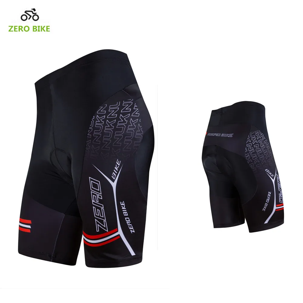 Goedkoop ZERO FIETS Hot Koop heren Sneldrogende Fietsbroek Mountainbike Fiets 3D GEL Padded Strakke shorts Zwart M XXL