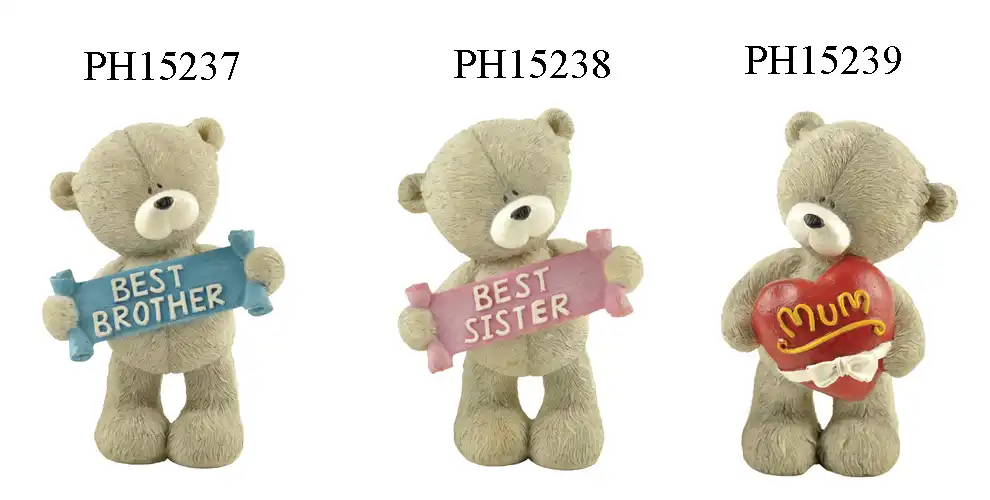 resin teddy bear figurine