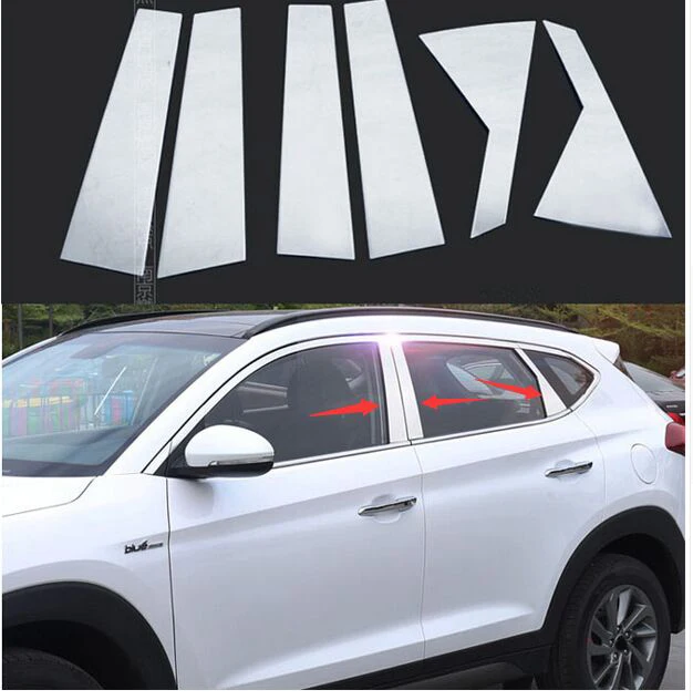 Chrome Window Accent Line Garnish Trim Sill 4P for HYUNDAI 2016-2018 Tucson TL