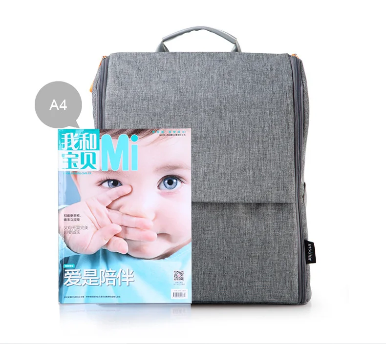 Мода Мумия подгузник для беременных сумка большая сумка для кормления путешествия рюкзак дизайнерская коляска детская сумка уход за
