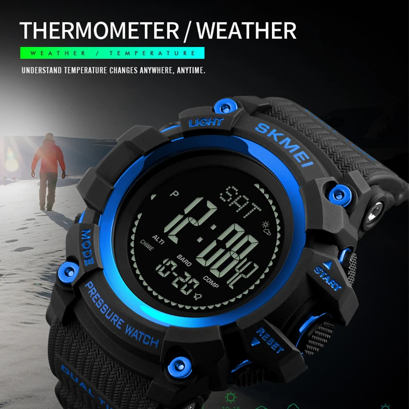 SKMEI Outdoor Sports Digital Watch Compass Temperature Weather Electronic Watches Luxury Men Multifunction Military Wristwatches SKMEI Outdoor Sports Digital Watch Compass Temperature Weather Electronic Watches Luxury Men Multifunction Military Wristwatches