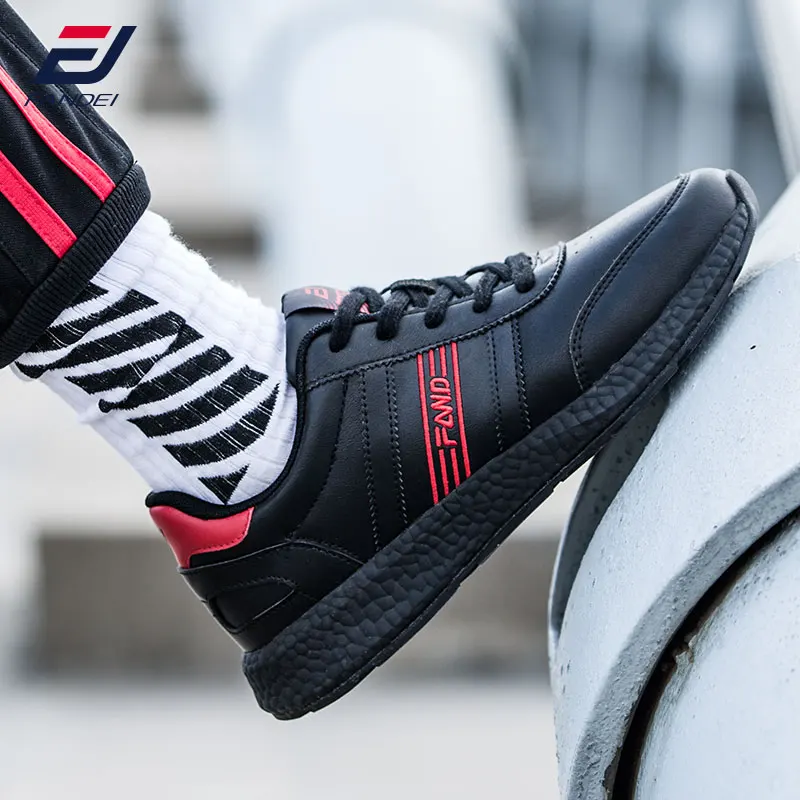 

FANDEI Running Shoes For Men Outdoor Leather Sneakers Walking Jogging Shoes Sport Shoes Men Zapatillas HombreDeportiva Rubber