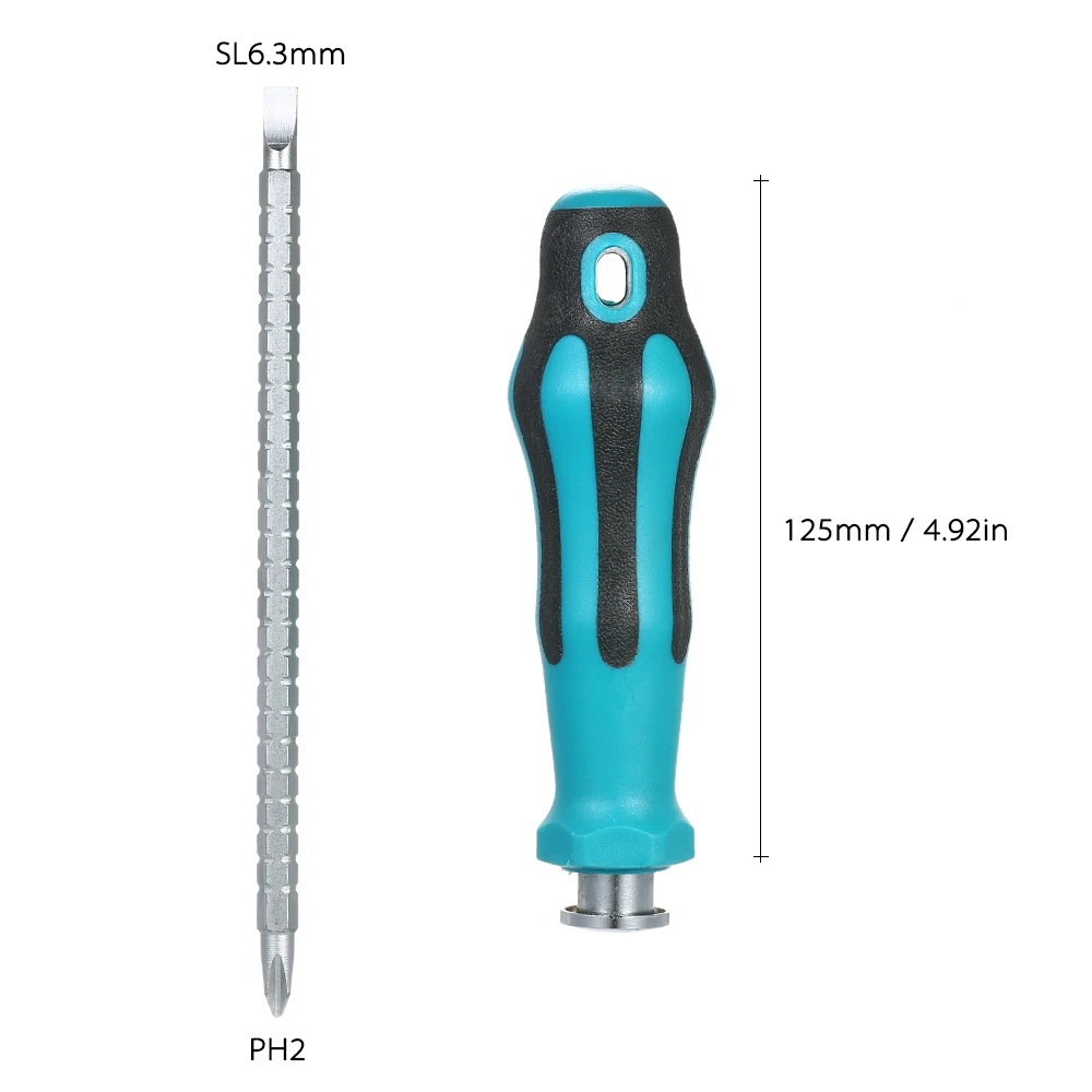 2 в 1 отвертка с двойным концом отвертка набор двухсторонняя шлицевая Phillips, Магнитная отвертка Биты Инструменты для ремонта дома