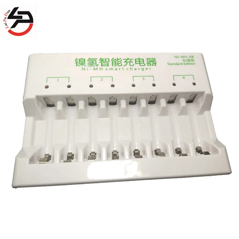 

8 Slots Battery Charger With Indicator Light For AA / AAA Ni-MH Rechargeable Batteries EU US plug optional