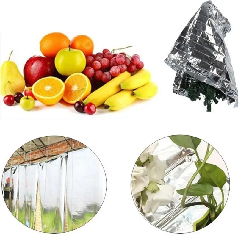 210x120cm Silver Reflective Wall Film Plants Garden Greenhouse Covering Foil Sheets Effectively Increase Plants Growth