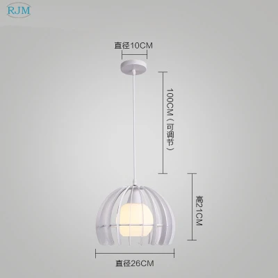 Скандинавские креативные художественные железные подвесные лампы, Современные Простые индивидуальные подвесные светильники, бар, кафе, гостиная, ресторан, магазин одежды - Цвет корпуса: White 1Head