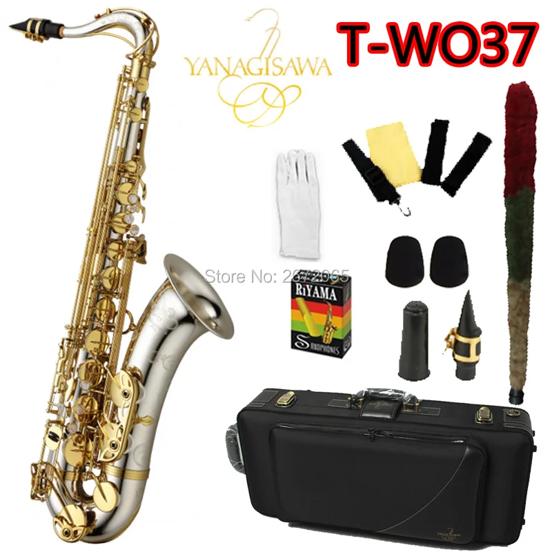 Brand New Yanagisawa Tenor Saxophone Two37 Bb Nickel Plated Gold Key
