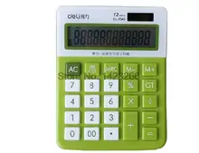 Deli 1546A calculator lovely color computer tracking card-bit display office supplies