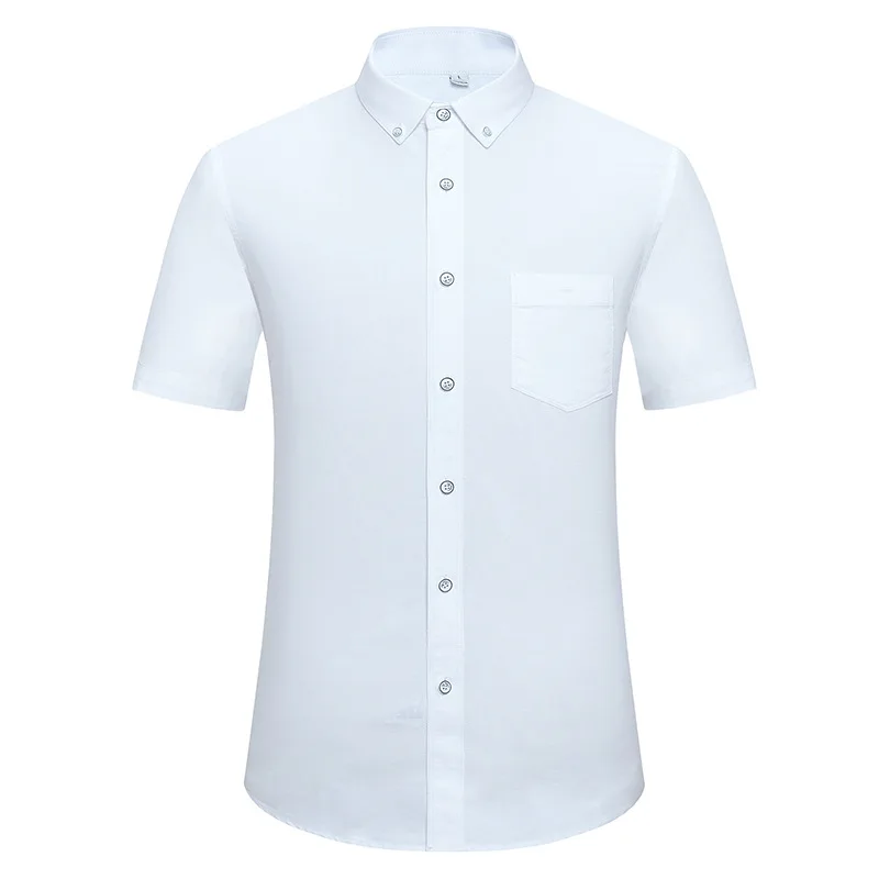 2019 Summer New Men s Short sleeved Plaid Striped Men s Shirt Casual Men s Short 4