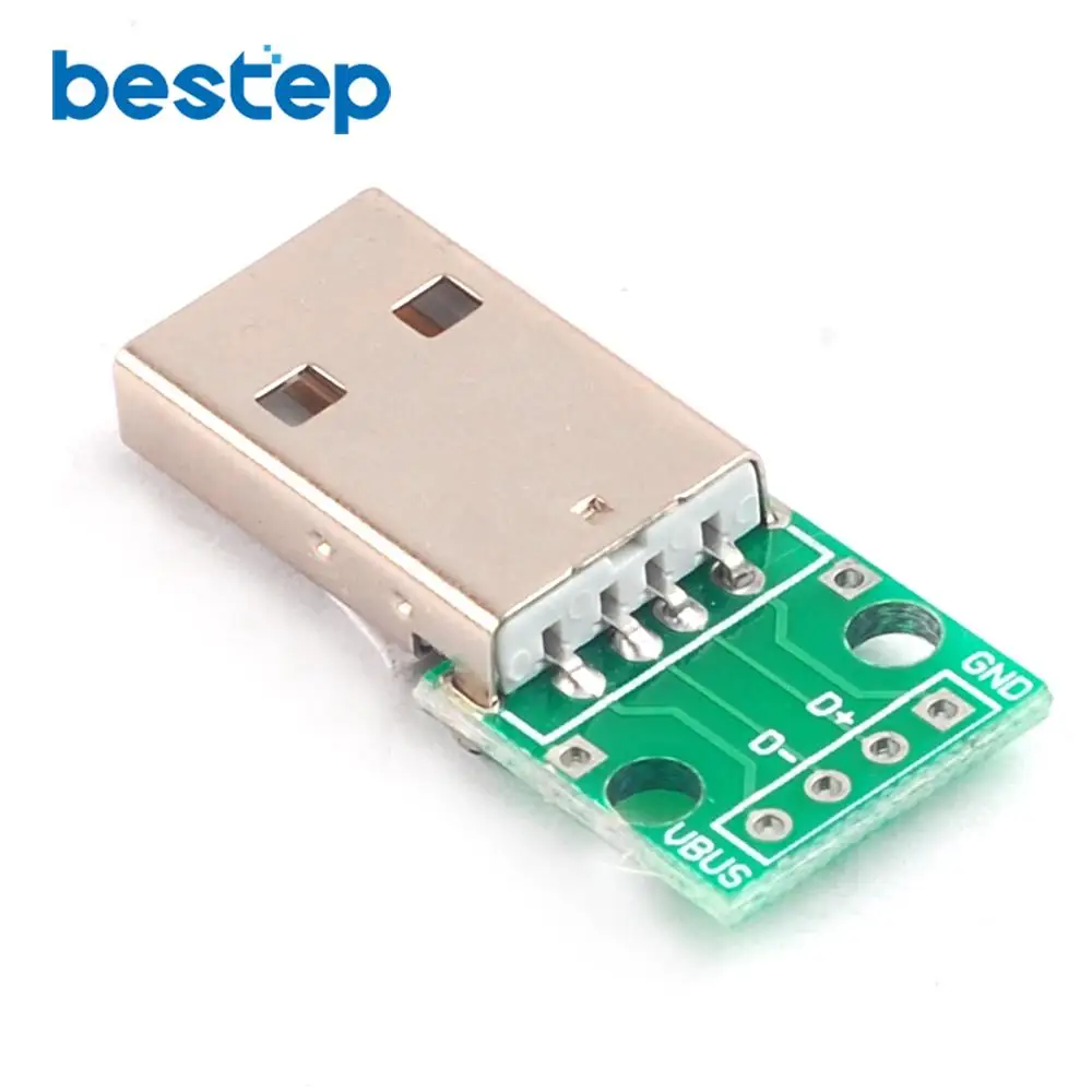 10pcs USB to DIP Adapter Converter 4pin for 2.54mm PCB Board DIY Power Supply