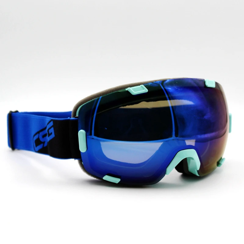 Blue Lens Blue Frame Brand New Ski Goggles UV400 Anti Fog Eyewear Mask ...