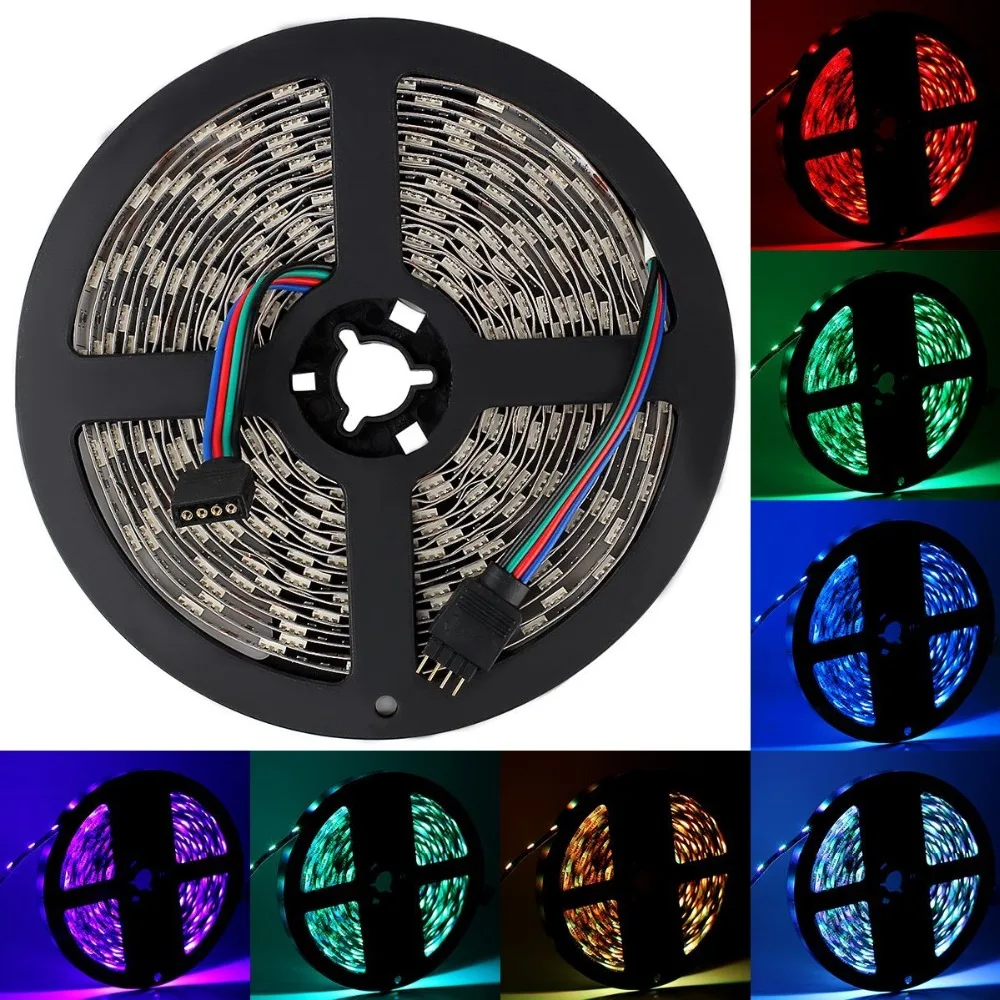 

10 meters non-waterproof 60LEDS/m DC12V Warmwhite Coldwhtie RGB flexible LED Strip Light 5050