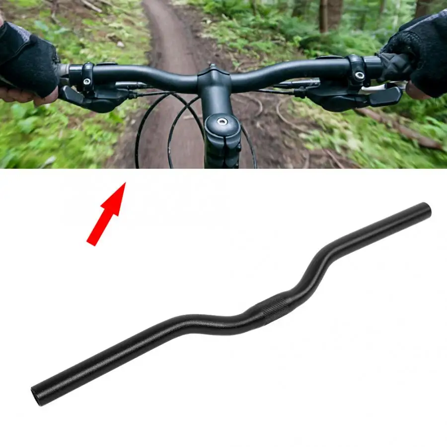 25.4*520mm Ultra Light Long Bicycle Handlebar Aluminum Alloy Bike Accessories Handlebar Bicycle Road Bike Handlebar