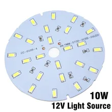 30 шт., 10 W 12 V светодиодный PCB SMD 5730 лампы пластины интегрированы IC DC12V непосредственно водителя белый/теплый белый свет для LEB лампы