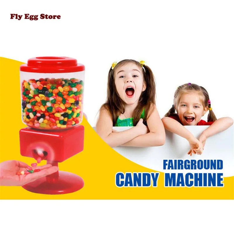 

Hot Mini Sensor Snack toy Storage Pot Box Funny Intelligence Candy Machine Toy Red Color Automatically Plastic Piggy Bank Toy
