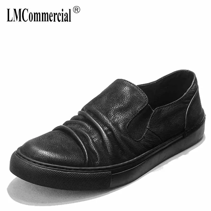 

spring autumn summer Genuine leather men loafer shoes all-match cowhide men's Driving shoes soft breathable casual shoes male