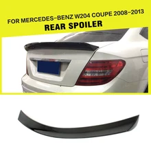 Спойлер заднего багажника, крыла для Mercedes-Benz c-класс W204 C180 C200 C250 C300 C63 AMG Coupe 2008- углеродное волокно/FRP