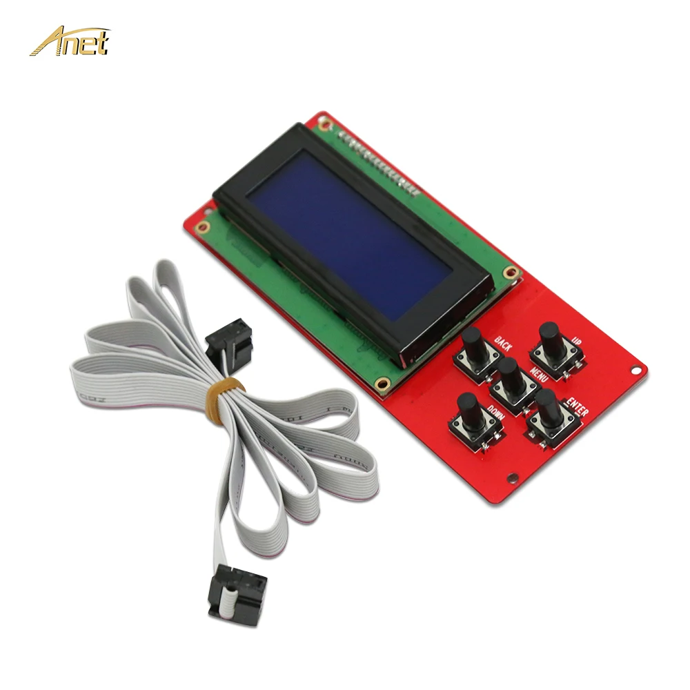 Anet ЖК-дисплей умный экран модуль контроллера с кабелем плата контроллера 12 В 24 В материнская плата для A8 3d принтер