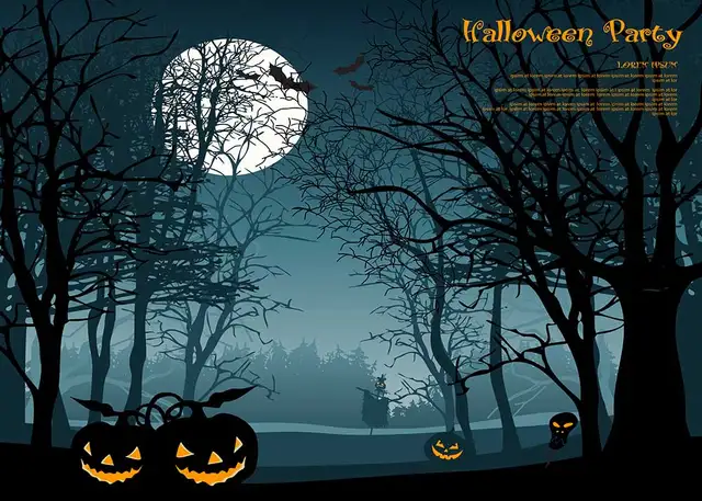 photo backdrops halloween party background vinyl for studio funny pumpkin screen backdrops trees 7x5ft or 5x3ft