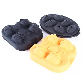 

3D Ice Cube Pumpkin Mold Halloween Pumpkin Shaped Whisky Wine Ice Cube Tray Maker Chocolate Mould Bar Party Supplies