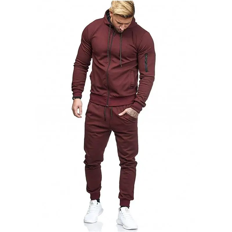 

2019 New Men Sport Set Autumn Trendy Tracksuit long Sleeve Hoodie Sweatshirt Fitness Pants Workout Running Suit