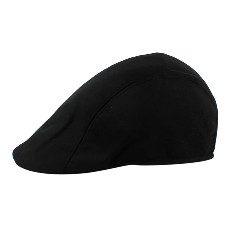 Высокое качество 1 шт. кепки Хип-Хоп плоская шляпа для мужчин и женщин карамельный цвет берет женский Бейсбол - Цвет: black
