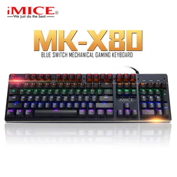 

iMICE KM-X80 Gaming Mechanical Keyboard Backlight Suspension Key Game Wired Mechanical Keyboard For PC Notebook PC LOL