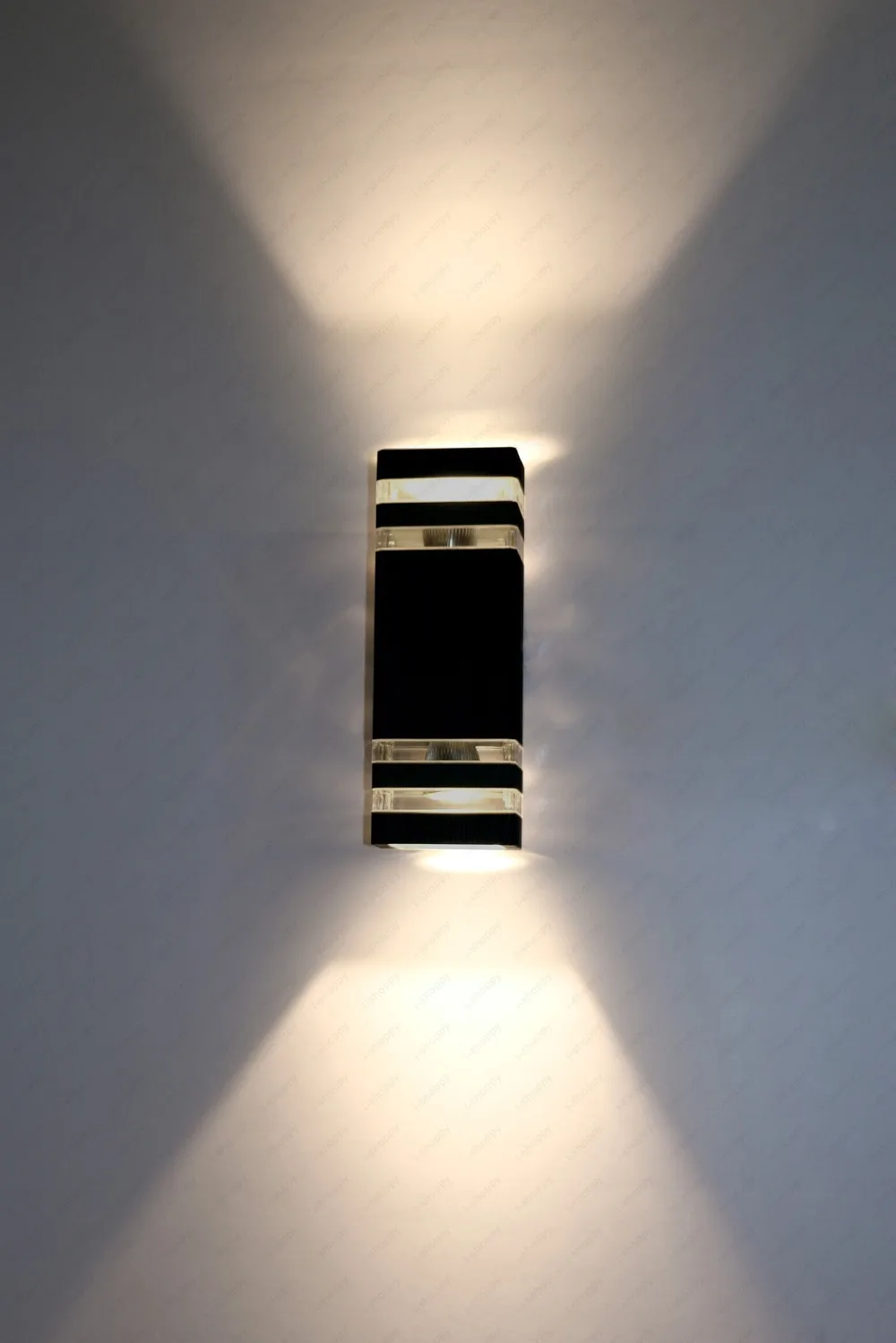 

6W/8W/10W/14W LED External Wall Sconces Waterproof Light Yard Door Globe Included Up/Down Lamp Fixture Black Shell