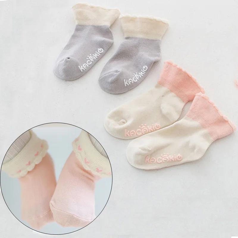 Soft Baby Socks meia calcetines Lace Princess Baby Girls Socks Cotton