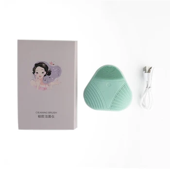 

3 Colors Spa Skin Massage Cleaner Deep Pores Removal Ultrasonic Silicone Facial Cleanser Face Cleaning Brush Massage Makeup 30
