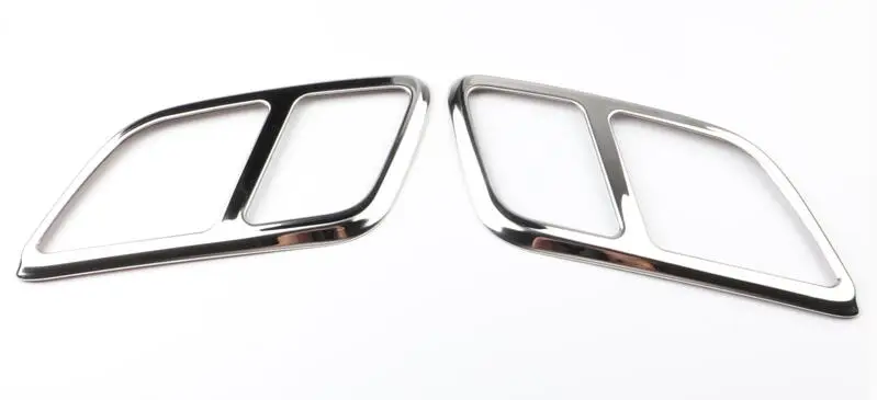 

Exhaust Muffler Tip Pipe Chrome Trim Modified Car Rear Tail Throat Liner Accessories For VW Tiguan MK2 2016 2017 2018 2019