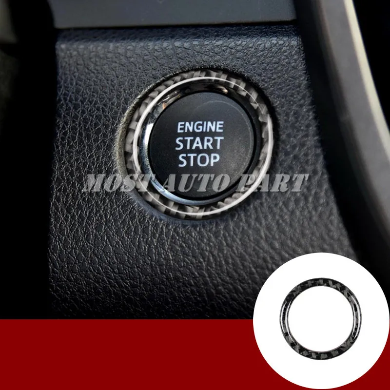

Carbon Fiber Console Engine Start Stop Button Cover For Toyota Camry 2018-2019