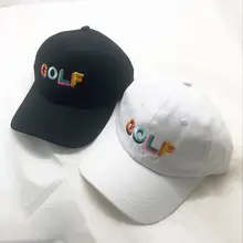 Хлопок Гольф письмо Casquette бейсбольная бейсболка с возможностью регулировки размера шляпы для мужчин и женщин 167