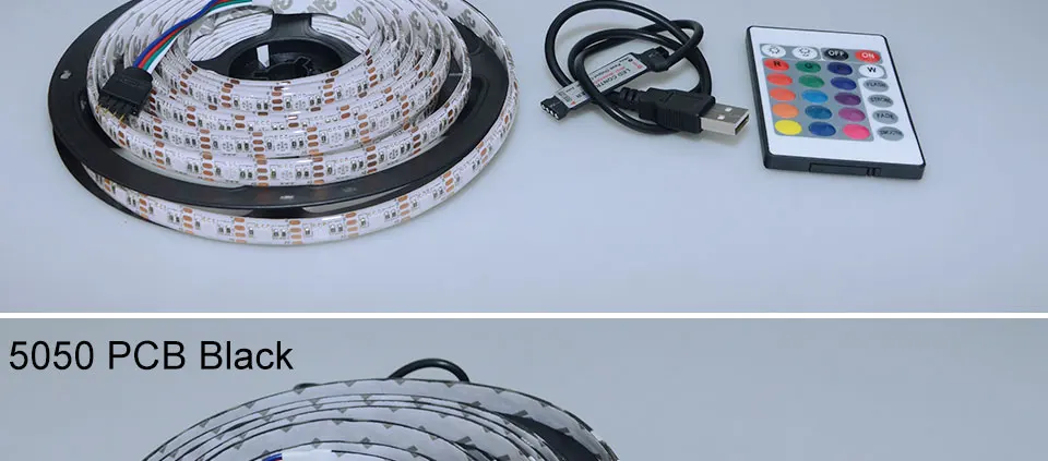 EeeToo 5 в 5050 SMD Светодиодная лента Usb светильник RGB Led 0,5 м 1 м 2 м 3 м Водонепроницаемая Диодная лента лампа Гибкая подсветка для бара ТВ фона