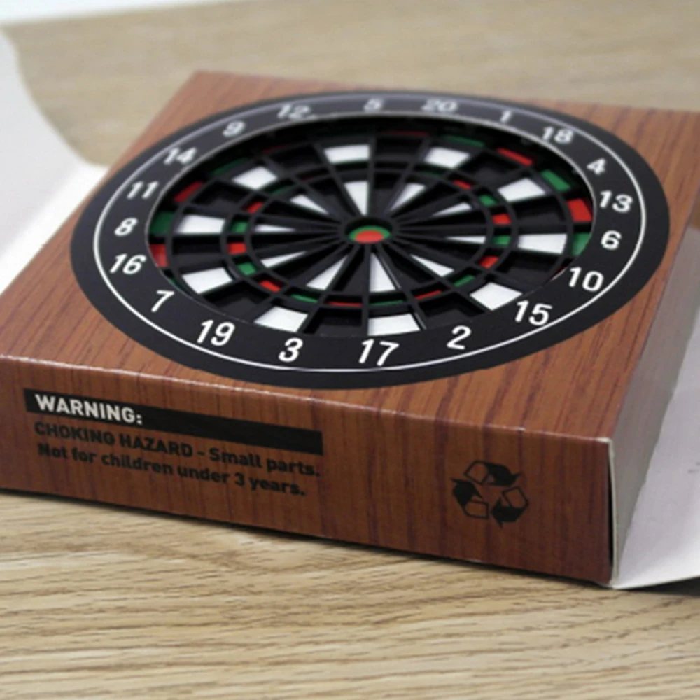 

4 Pcs Mini Kitchen Table Mat Utensils Dart Board Styled Cup Pad Coaster Dart Board Drink Bottle Beer Beverage Placemat